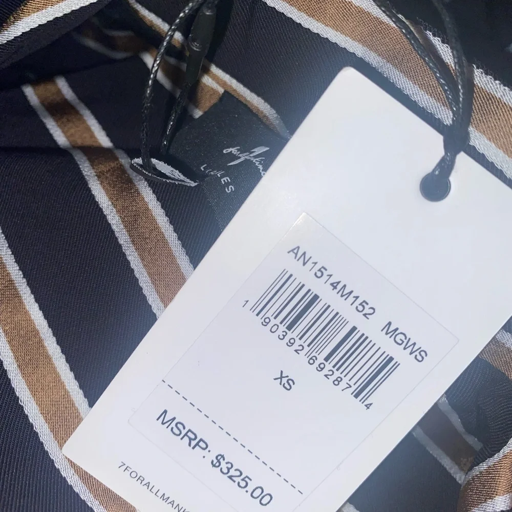 7 FOR ALL MAN KIND XS Shirtdress NWT! - Picture 5 of 5